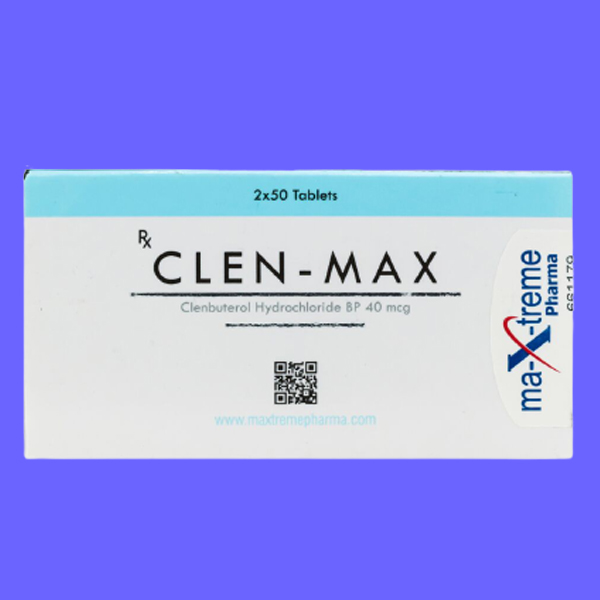 Maxtreme Pharma Clen-Max Clenbuterol 40 mcg 2 x 50 pills Sale UK